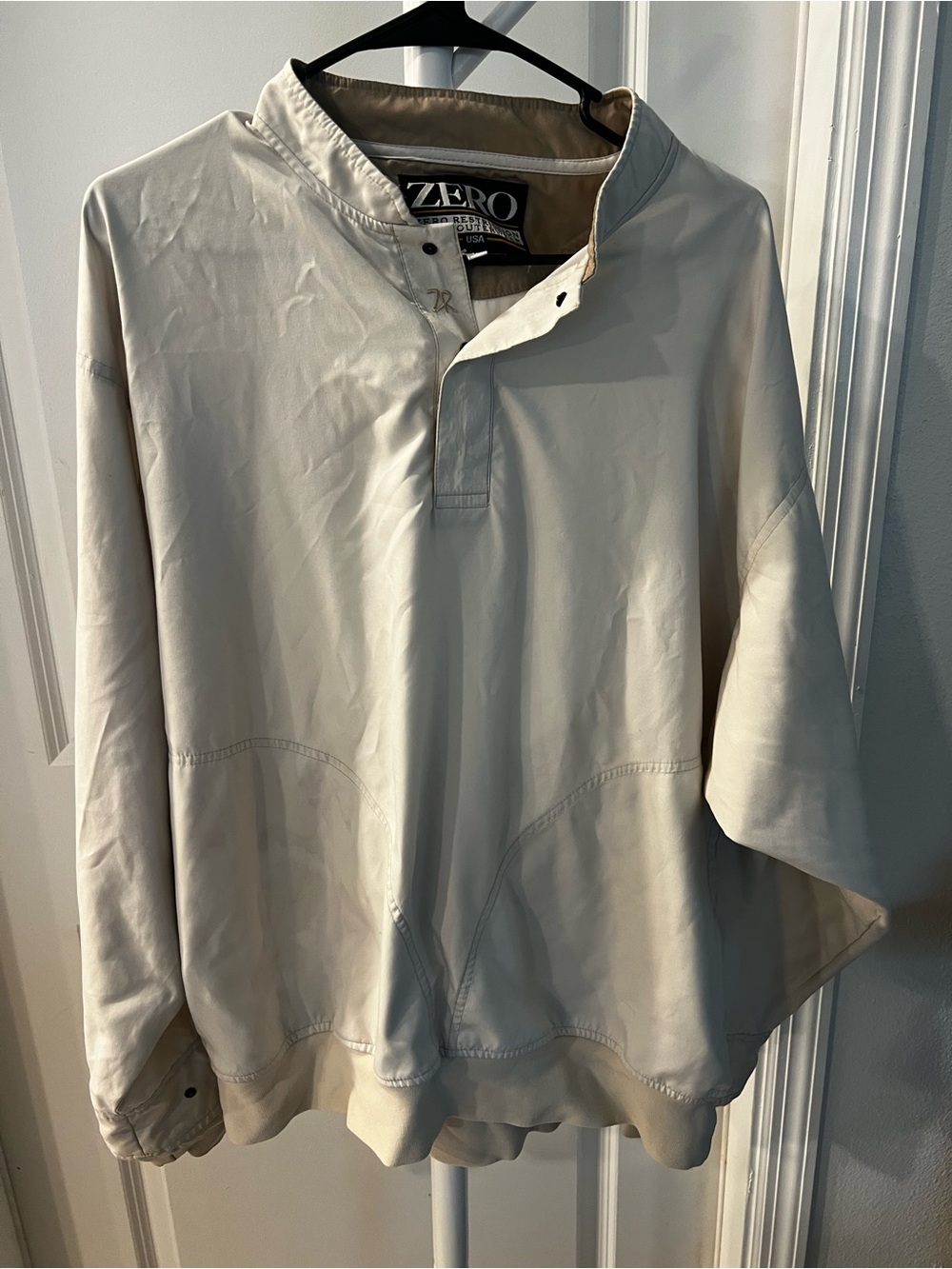 Men's Cream Pullover Jacket
